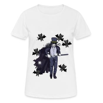 Horreur Halloween Fleddermäuse Épée de combattant - T-shirt respirant Femme - blanc - Devant - AI Model Female 172 dark (172cm)