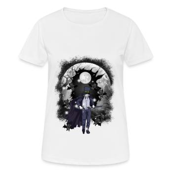 horreur halloweefn fleddermäuse kämpfer schwerte - T-shirt respirant Femme - blanc - Devant - AI Model Female 172 dark (172cm)