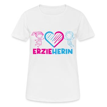 Kindergarten Kindergarten Profession Kindergarten Teacher - Women's Breathable T-Shirt - white - Front - AI Model Female 172 dark (172cm)