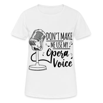 Singer Singer Singing Musician Vocalist Vocals - Women's Breathable T-Shirt - white - Front - AI Model Female 172 dark (172cm)