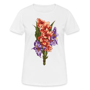 Flowers Bouquet Plants Nature Summer - Women's Breathable T-Shirt - white - Front - AI Model Female 172 dark (172cm)