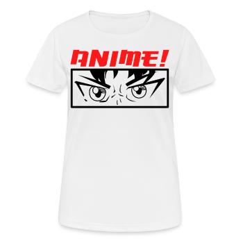 Anime - Women's Breathable T-Shirt - white - Front - AI Model Female 172 dark (172cm)