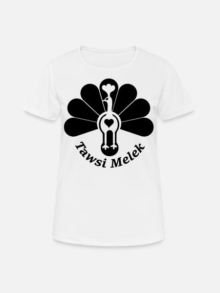 Tausi Melek Tawsi Melek - Frauen T-Shirt atmungsaktiv - Weiß