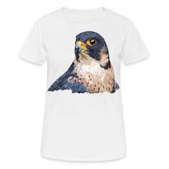 faucon pèlerin - T-shirt respirant Femme - blanc - Devant - AI Model Female 172 dark (172cm)