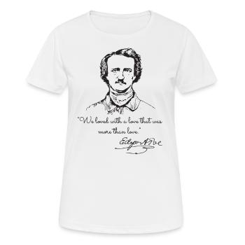 Edgar Allan Poe rare photo - Women's Breathable T-Shirt - white - Front - AI Model Female 172 dark (172cm)