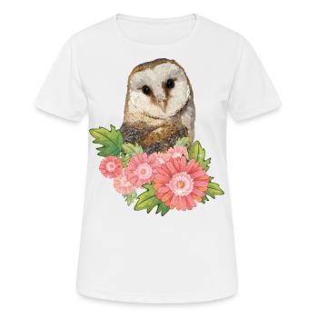 Gemeine Eule - Frauen T-Shirt atmungsaktiv - Weiß - Vorne - AI Model Female 172 dark (172cm)