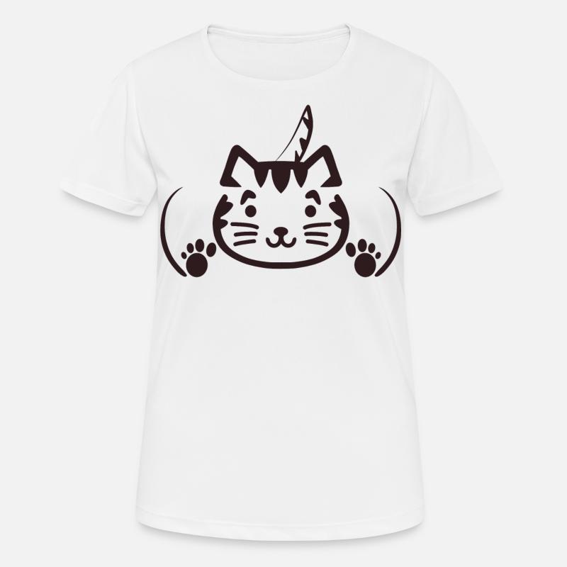 Cute cat - Women's Breathable T-Shirt - white