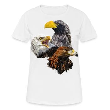 Oiseaux de proie - T-shirt respirant Femme - blanc - Devant - AI Model Female 172 dark (172cm)