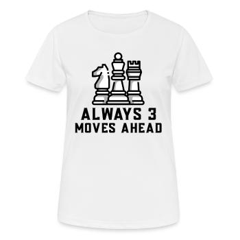 Schach Schachspiel Schachspiel Schachzug Geschenk - Frauen T-Shirt atmungsaktiv - Weiß - Vorne - AI Model Female 172 dark (172cm)