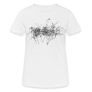 Résumé - T-shirt respirant Femme - blanc - Devant - AI Model Female 172 dark (172cm)