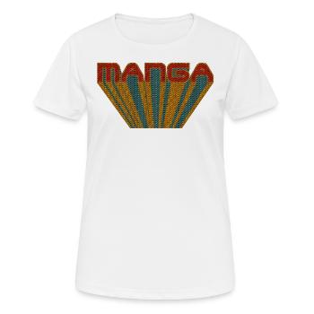 manga - T-shirt respirant Femme - blanc - Devant - AI Model Female 172 dark (172cm)