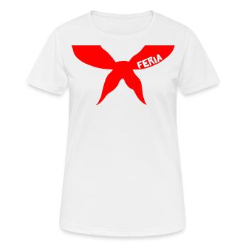 Feria scarf - Women's Breathable T-Shirt - white - Front - AI Model Female 172 dark (172cm)