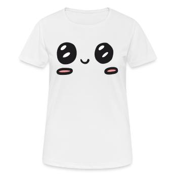 larmes de joie kawaii - T-shirt respirant Femme - blanc - Devant - AI Model Female 172 dark (172cm)