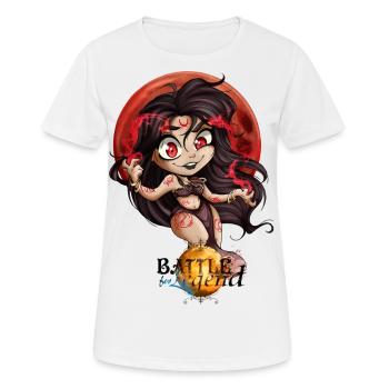 Battle for Legend : Chibi Witch - T-shirt respirant Femme - blanc - Devant - AI Model Female 172 dark (172cm)