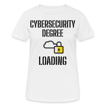 Cybersecurity - IT-Sicherheit Informatiker - Frauen T-Shirt atmungsaktiv - Weiß - Vorne - AI Model Female 172 dark (172cm)