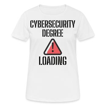 Cybersecurity - IT-Sicherheit Informatiker - Frauen T-Shirt atmungsaktiv - Weiß - Vorne - AI Model Female 172 dark (172cm)