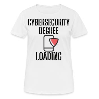 Cybersecurity - IT-Sicherheit Informatiker - Frauen T-Shirt atmungsaktiv - Weiß - Vorne - AI Model Female 172 dark (172cm)