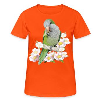 Argentine Parakeet - Women's Breathable T-Shirt - neon orange - Front - AI Model Female 172 dark (172cm)