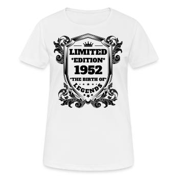 1952 - Women's Breathable T-Shirt - white - Front - AI Model Female 172 dark (172cm)