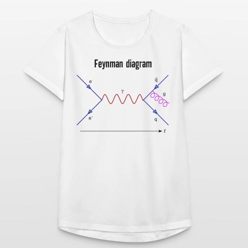 Feynman Diagram Physics Quantum Fields Physics Frauen T-Shirt atmungsaktiv