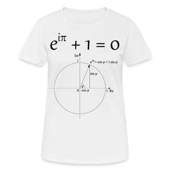 Identité d’Euler Constantes mathématiques Nombre Pi - T-shirt respirant Femme - blanc - Devant - AI Model Female 172 dark (172cm)