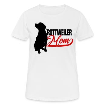 Rottweiler maman noire - T-shirt respirant Femme - blanc - Devant - AI Model Female 172 dark (172cm)
