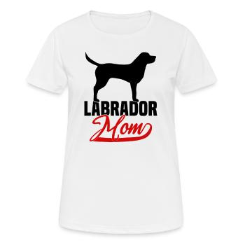 Labrador Mom - Frauen T-Shirt atmungsaktiv - Weiß - Vorne - AI Model Female 172 dark (172cm)