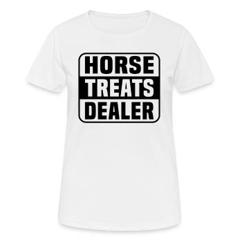 Horse Treats Dealer - Women's Breathable T-Shirt - white - Front - AI Model Female 172 dark (172cm)