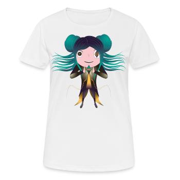 Martha - Frauen T-Shirt atmungsaktiv - Weiß - Vorne - AI Model Female 172 dark (172cm)