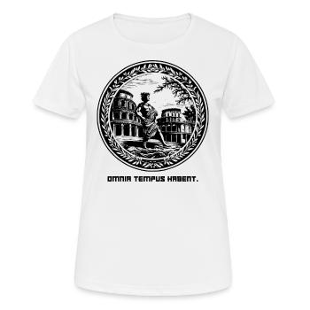 Latin Tout a son temps : le Colisée Romain - T-shirt respirant Femme - blanc - Devant - AI Model Female 172 dark (172cm)