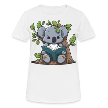 Tree-bound Reader - Women's Breathable T-Shirt - white - Front - AI Model Female 172 dark (172cm)