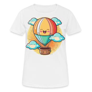 Lever du soleil - T-shirt respirant Femme - blanc - Devant - AI Model Female 172 dark (172cm)