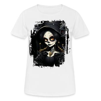 Cute gothic girl - Women's Breathable T-Shirt - white - Front - AI Model Female 172 dark (172cm)