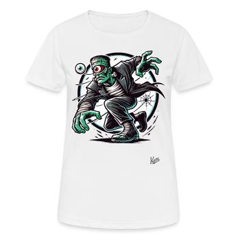 The Green Cyclops Undead Zombie Monster - Women's Breathable T-Shirt - white - Front - AI Model Female 172 dark (172cm)