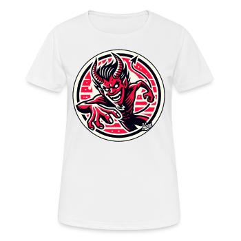 Agile Evil Devilish Devil Devil Devil - Women's Breathable T-Shirt - white - Front - AI Model Female 172 dark (172cm)