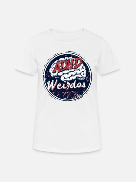 ADHD Brain Freaks - Women's Breathable T-Shirt - white