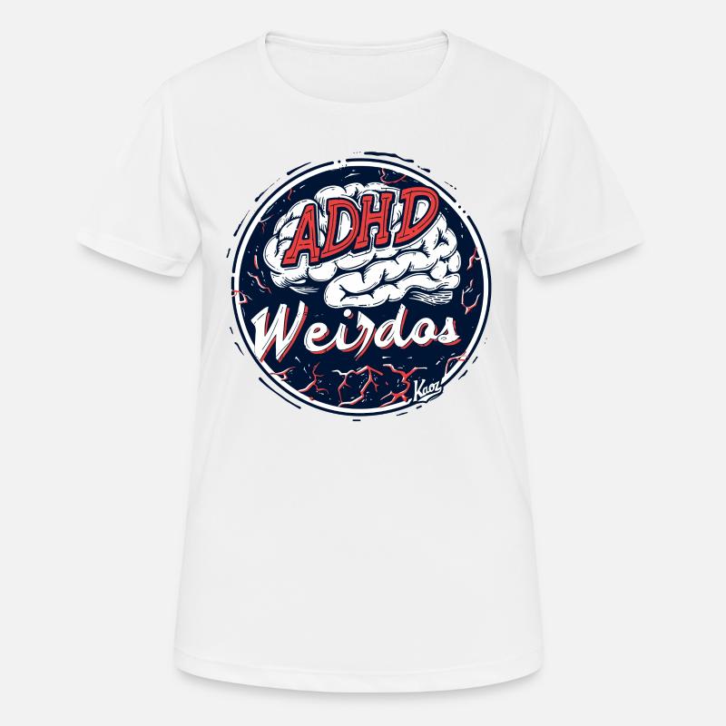ADHD Brain Freaks - Women's Breathable T-Shirt - white