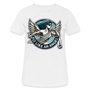 Voler comme un ange - T-shirt respirant Femme - blanc - Devant - AI Model Female 172 dark (172cm)