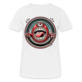 Crazy Funny Monster Cyclops - Women's Breathable T-Shirt - white - Front - AI Model Female 172 dark (172cm)