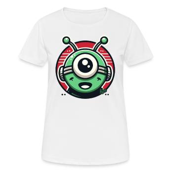 Friendly Alien Cyclops - Women's Breathable T-Shirt - white - Front - AI Model Female 172 dark (172cm)