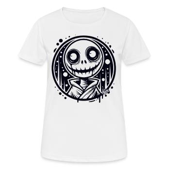 Creepy Ghost Man - Women's Breathable T-Shirt - white - Front - AI Model Female 172 dark (172cm)