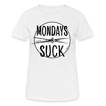 Mondays are stupid - Women's Breathable T-Shirt - white - Front - AI Model Female 172 dark (172cm)