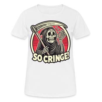 Faucheuse honteuse étrangère embarrassante - T-shirt respirant Femme - blanc - Devant - AI Model Female 172 dark (172cm)