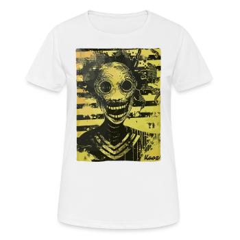 Motif d’horreur cauchemardesque - T-shirt respirant Femme - blanc - Devant - AI Model Female 172 dark (172cm)