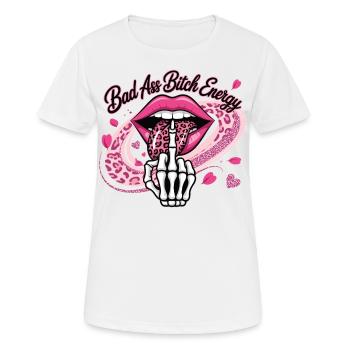 Pink Rebel Statement Shirt - Women's Breathable T-Shirt - white - Front - AI Model Female 172 dark (172cm)