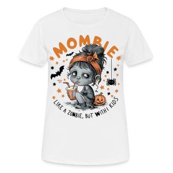 Mombie Halloween Mom Shirt - Women's Breathable T-Shirt - white - Front - AI Model Female 172 dark (172cm)