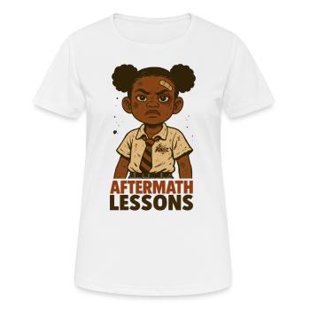 Écolière forte avec plâtre - T-shirt respirant Femme - blanc - Devant - AI Model Female 172 dark (172cm)