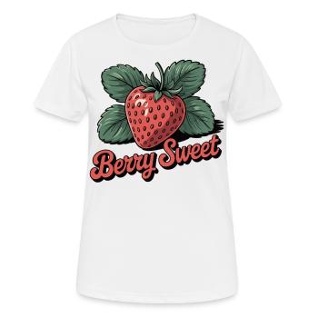 Berry Sweet – Sweet Strawberry Shirt - Women's Breathable T-Shirt - white - Front - AI Model Female 172 dark (172cm)