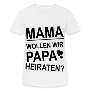 Heiratsantrag - Frauen T-Shirt atmungsaktiv - Weiß - Vorne - AI Model Female 172 dark (172cm)