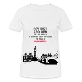 Coureurs, Marathon de Londres - T-shirt respirant Femme - blanc - Devant - AI Model Female 172 dark (172cm)